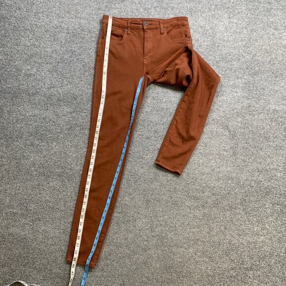 Kut From The Kloth Jeans Womens 4 Brown High Rise Mia Fab Ab Toothpick Skinny - Picture 7 of 15